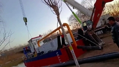 YSCSD250 10 polegadas cortador de sucção dragadora em instalação Yongsheng Dredger